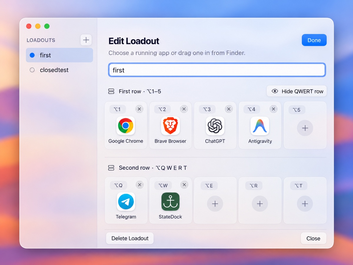 Developer Settings Mockup